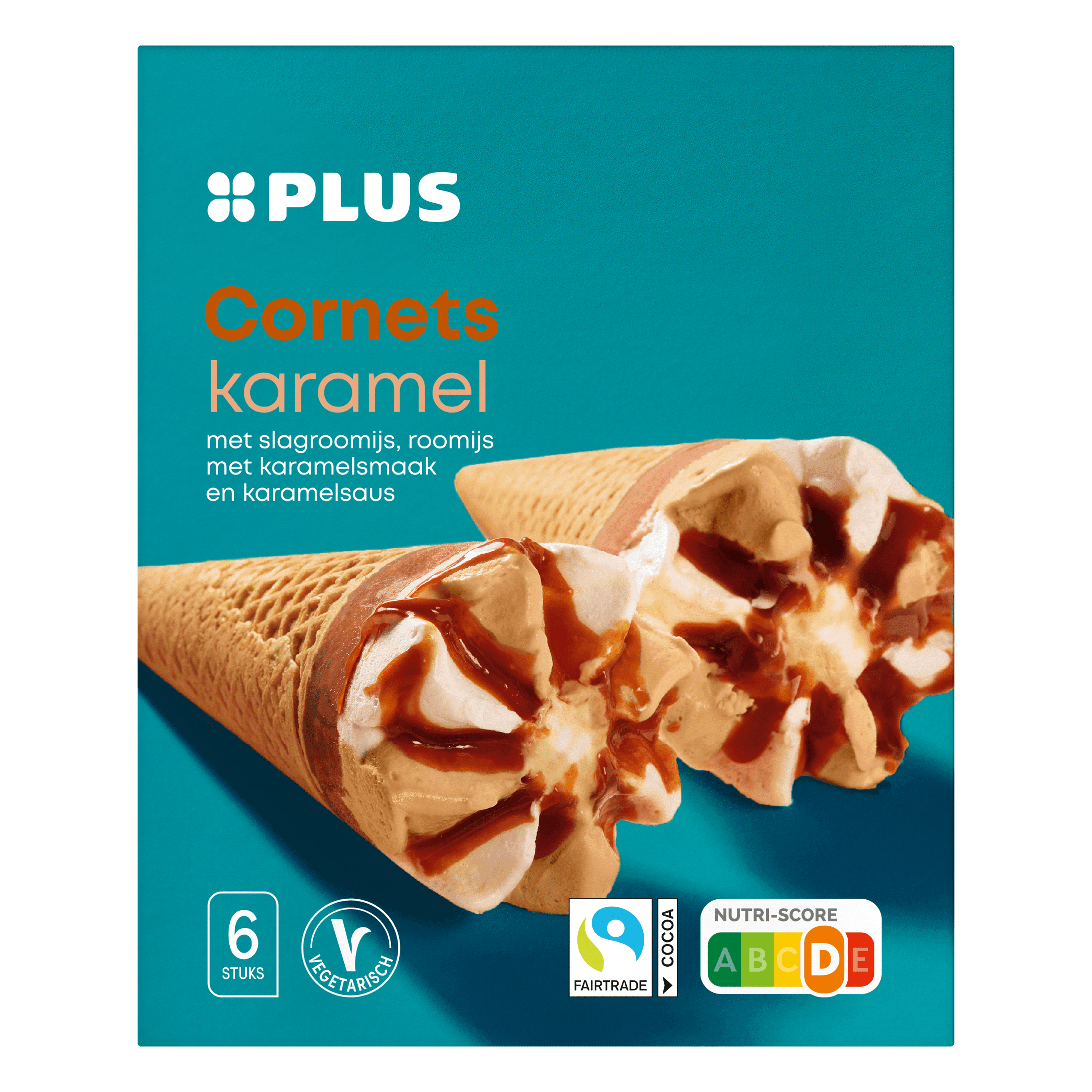 PLUS Cornets karamel