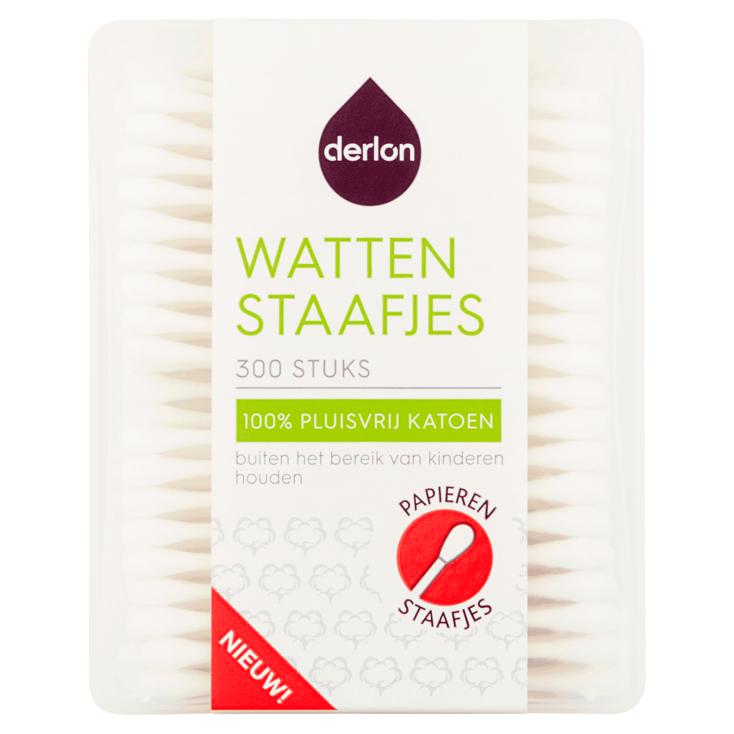Derlon Papieren Wattenstaafjes