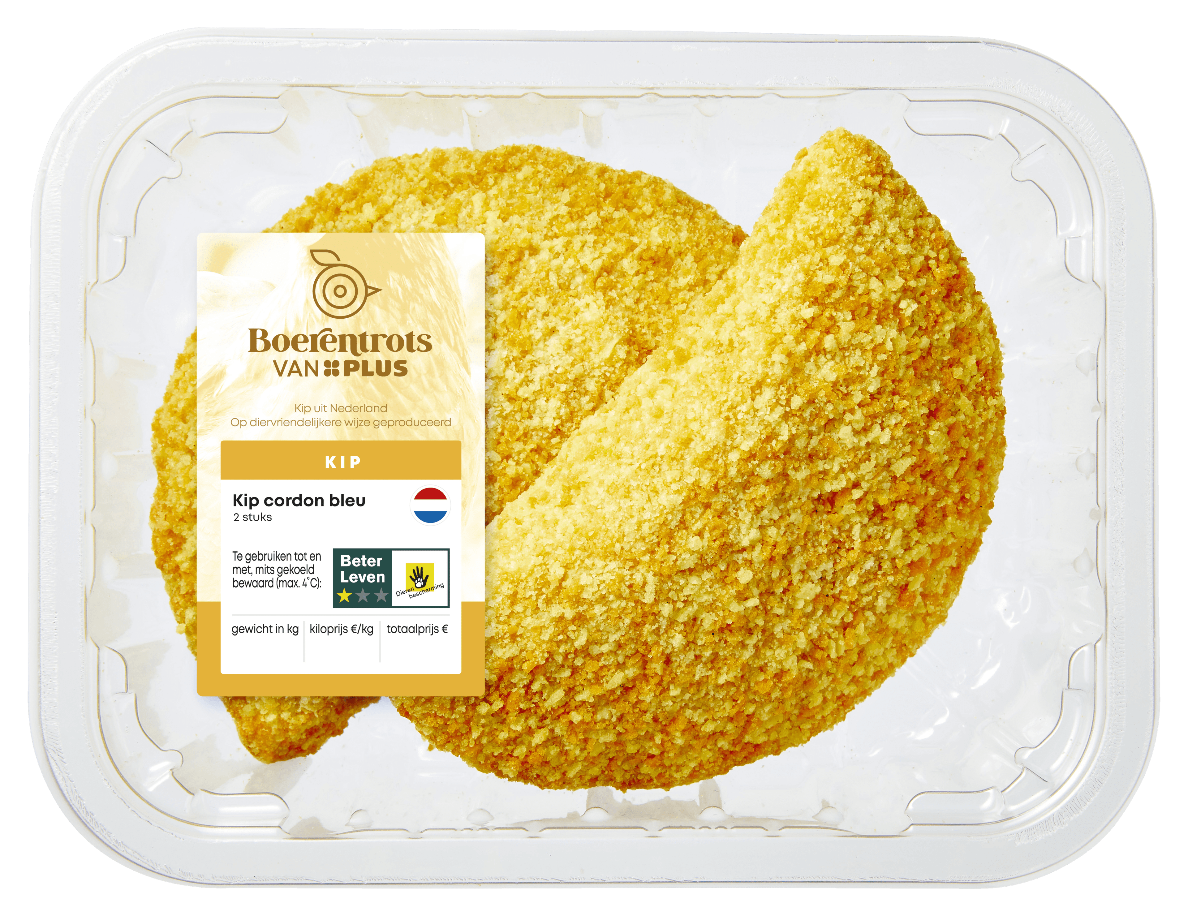 PLUS Boerentrots Kip cordon bleu 2st.