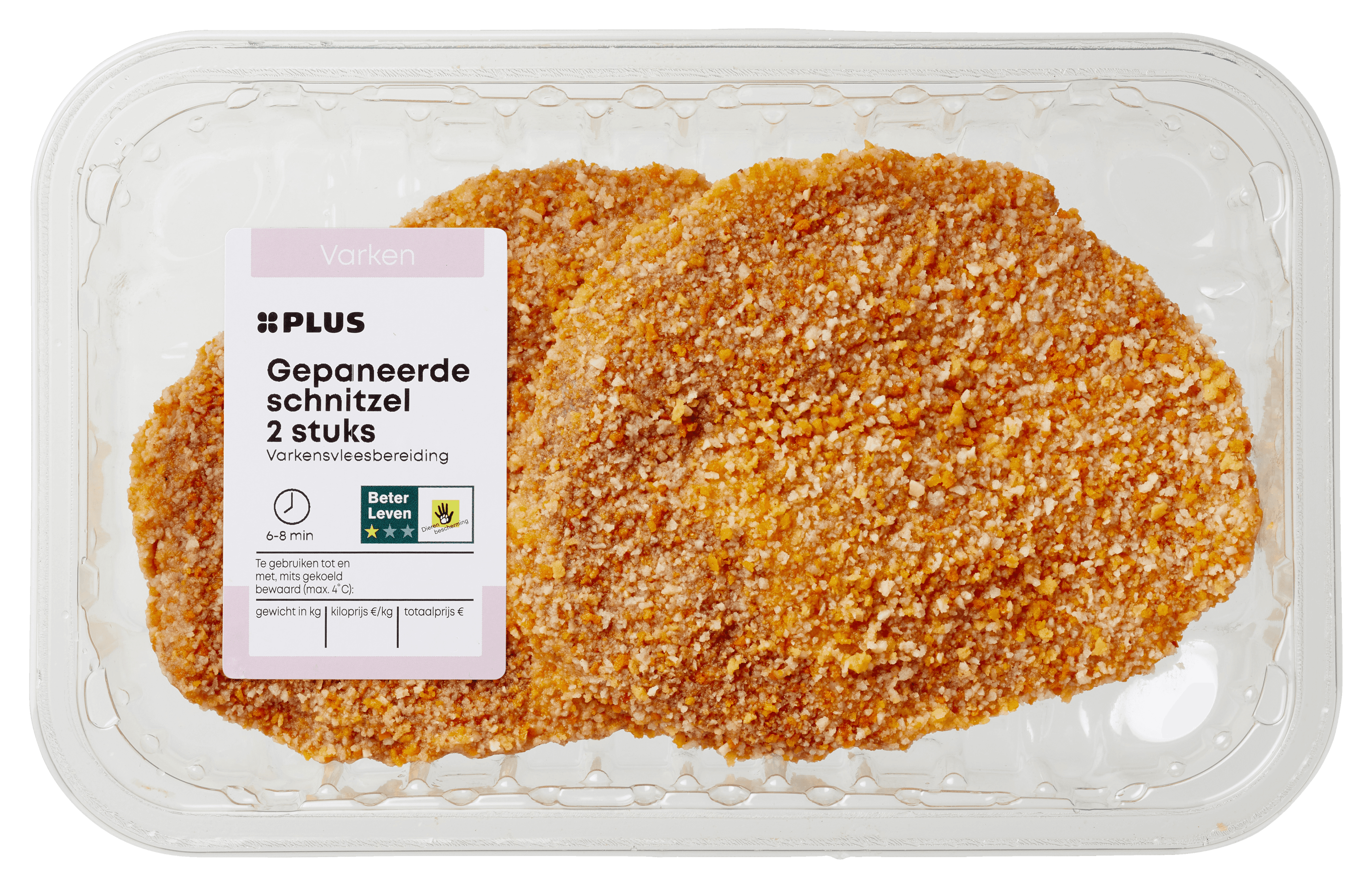PLUS Boerentrots Gepaneerde schnitzel 2 st