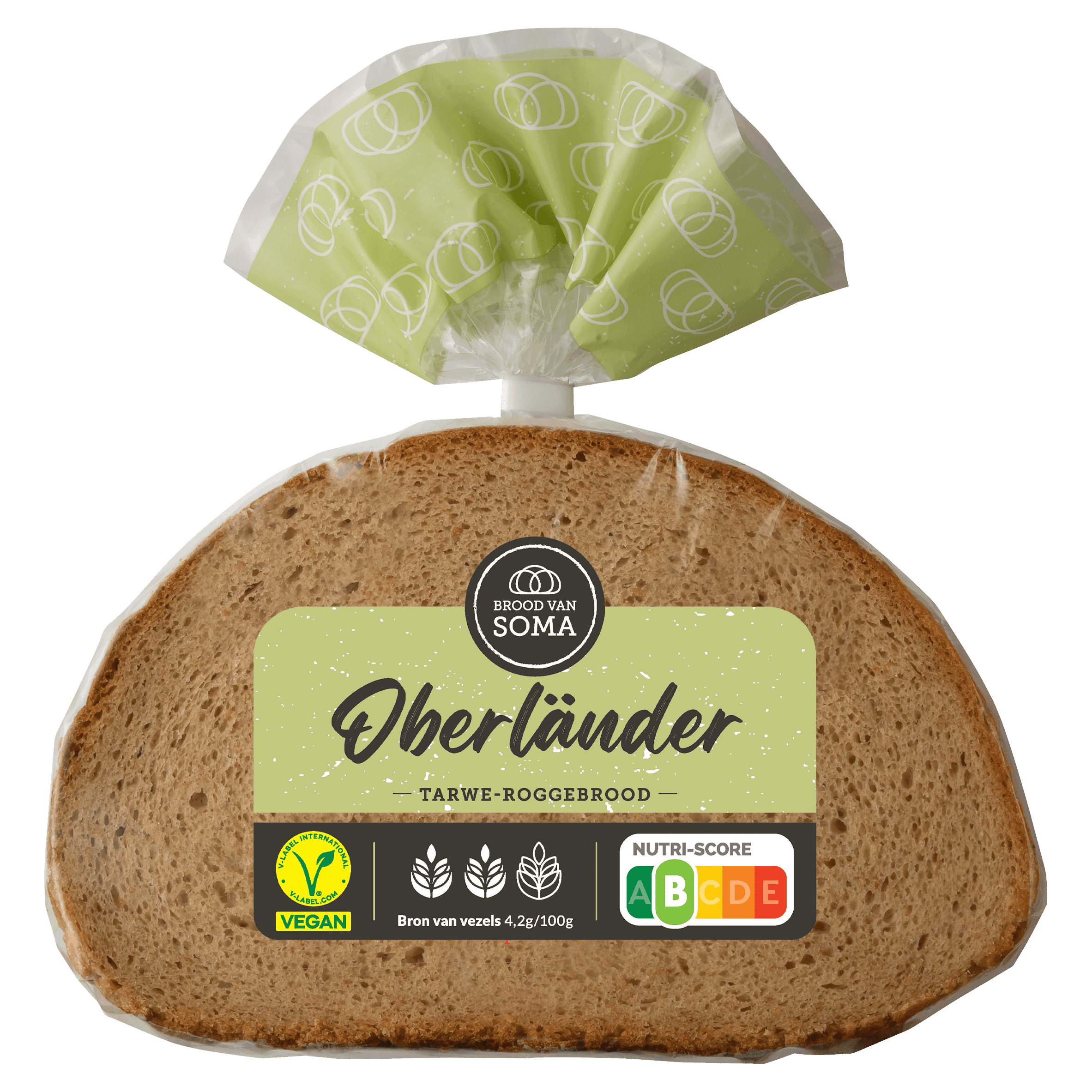 Brood van Soma Oberlander tarwe roggebrood