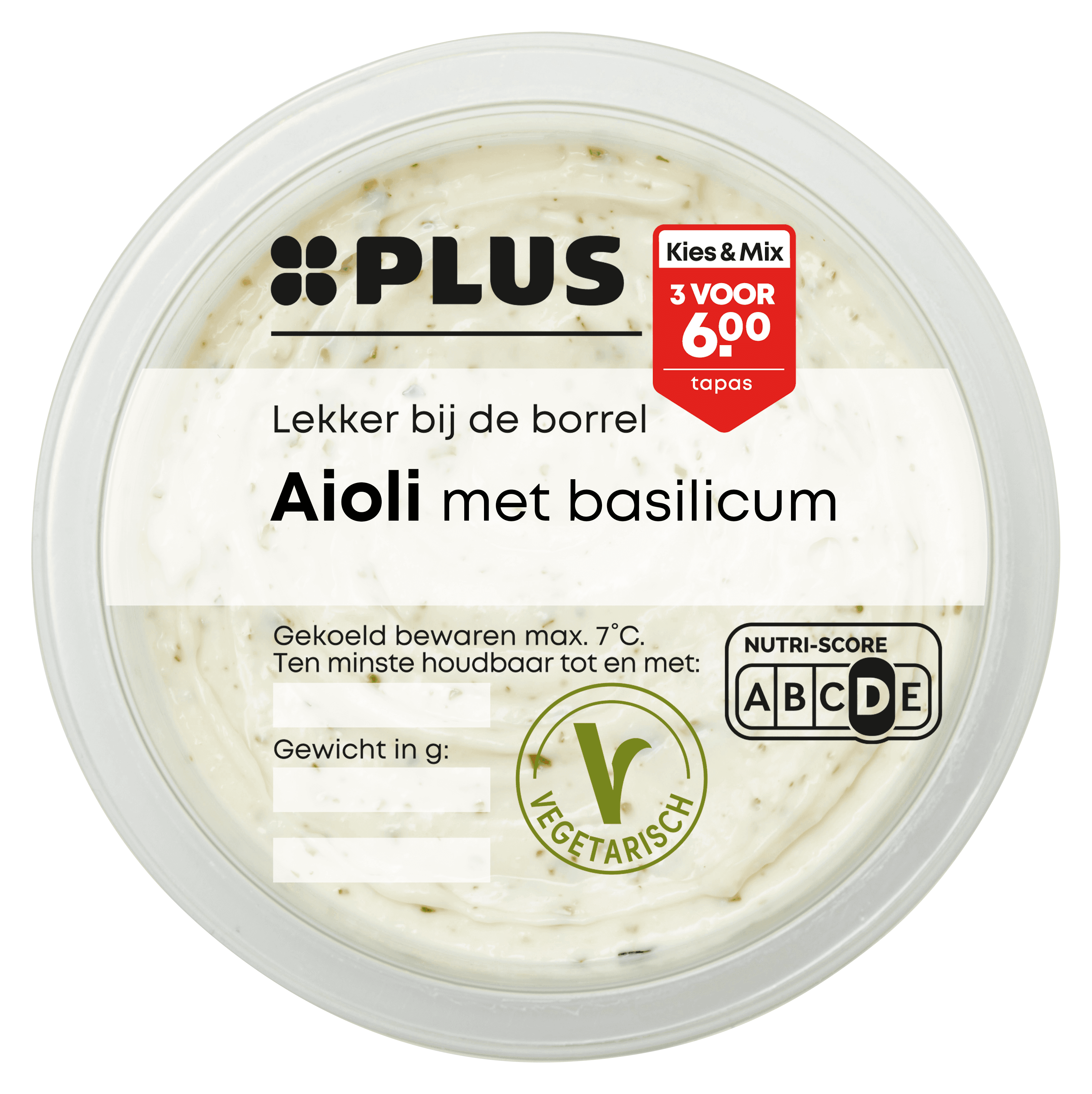 PLUS Aioli met basilicum
