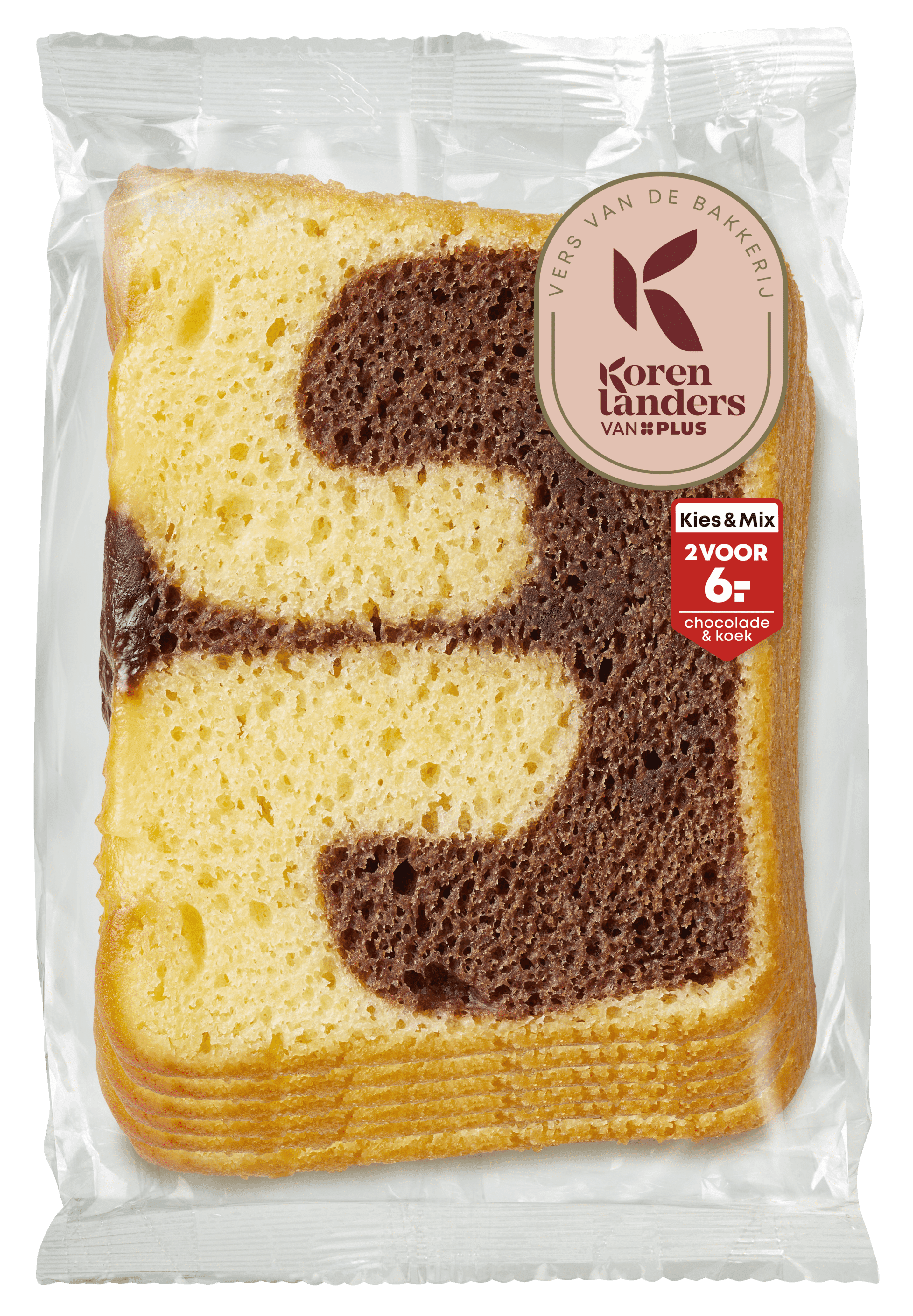 PLUS Korenlanders Marmercake plakjes 6 plakjes