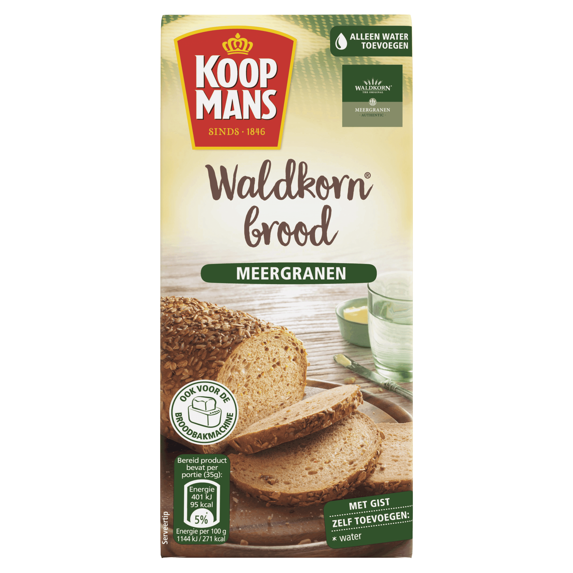 Koopmans Broodmix waldkorn meergranen brood