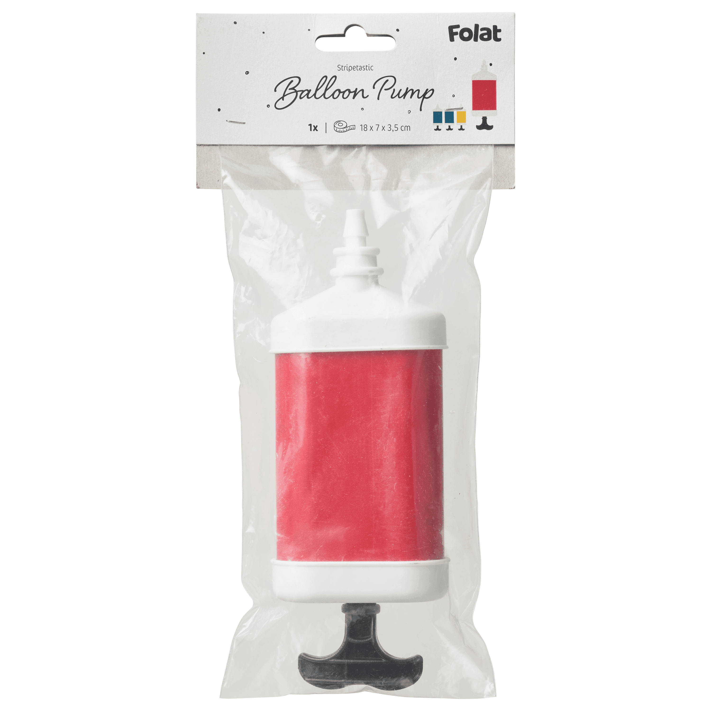 Folat Ballonnenpomp - Stripetastic - 18 cm
