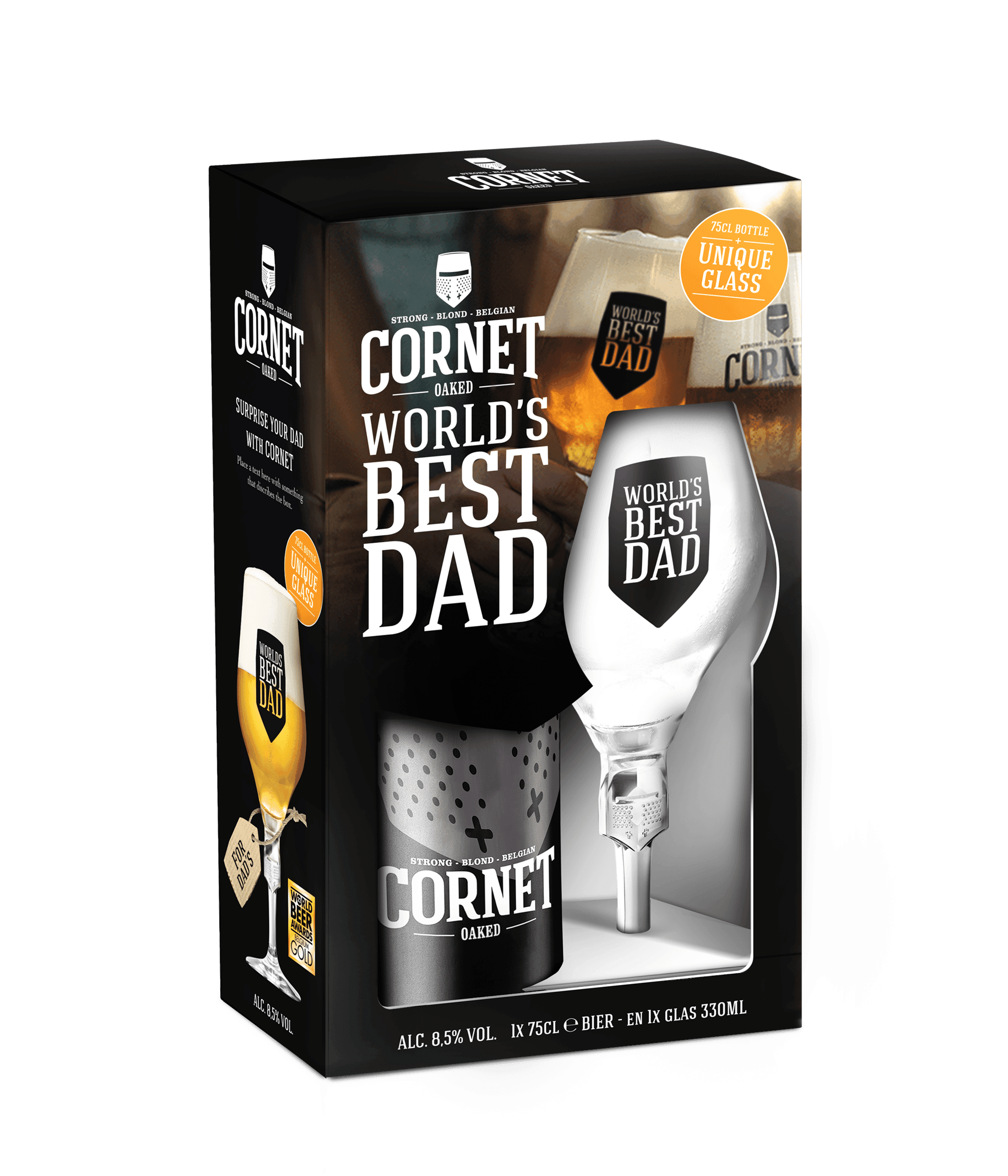 Cornet Cornet Oaked Box Bot 6x1x75 Gift + Gla