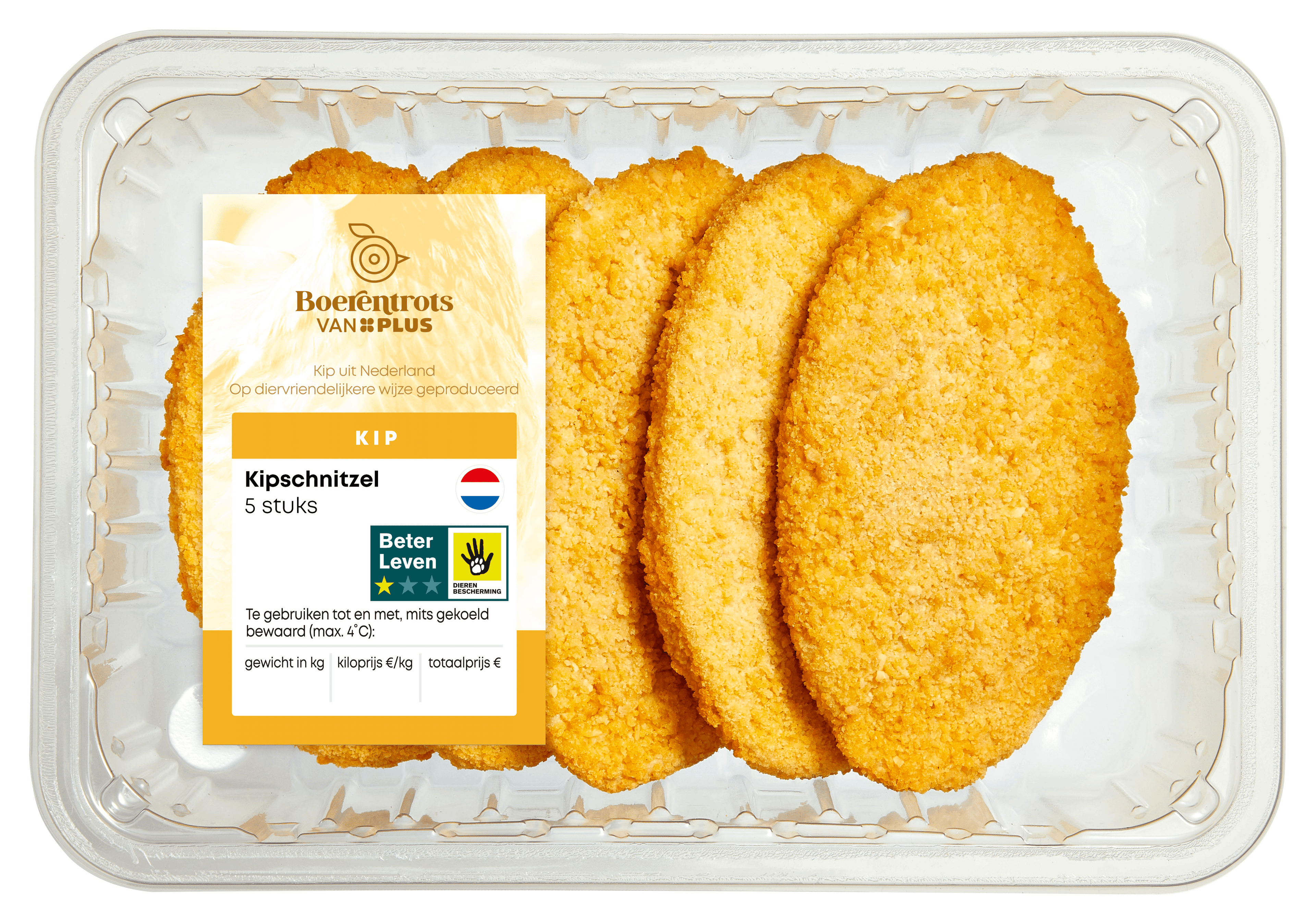 PLUS Boerentrots Kipschnitzel 5st.
