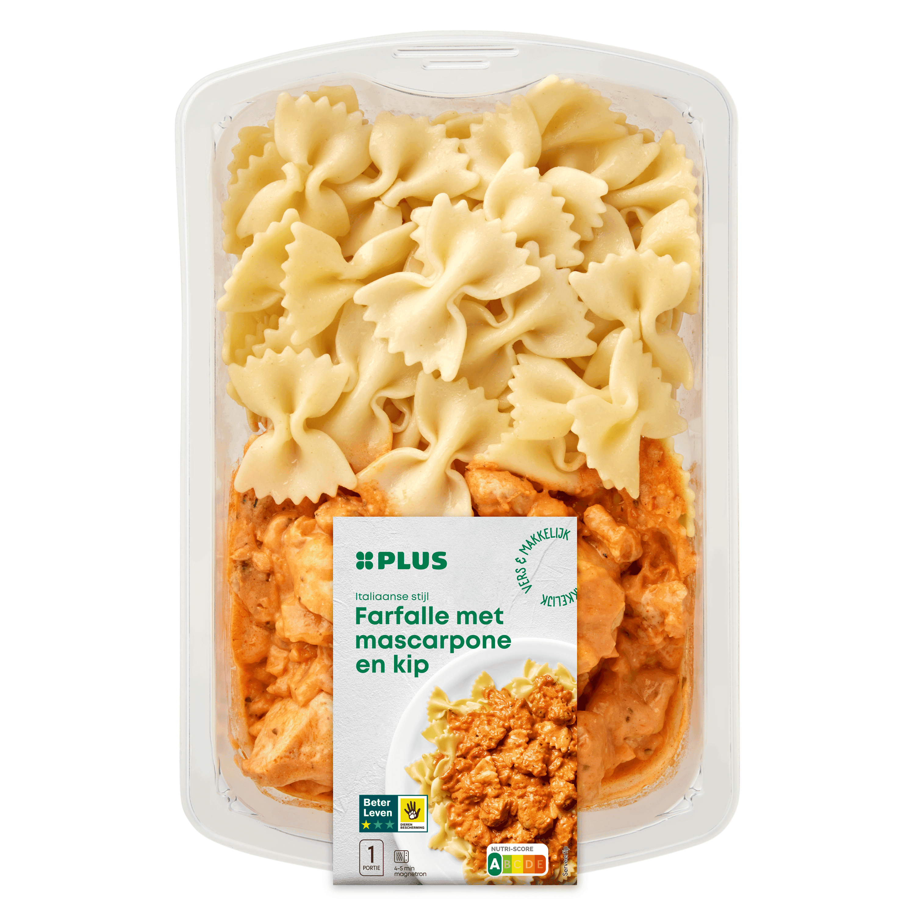 PLUS Farfalle kip mascarpone