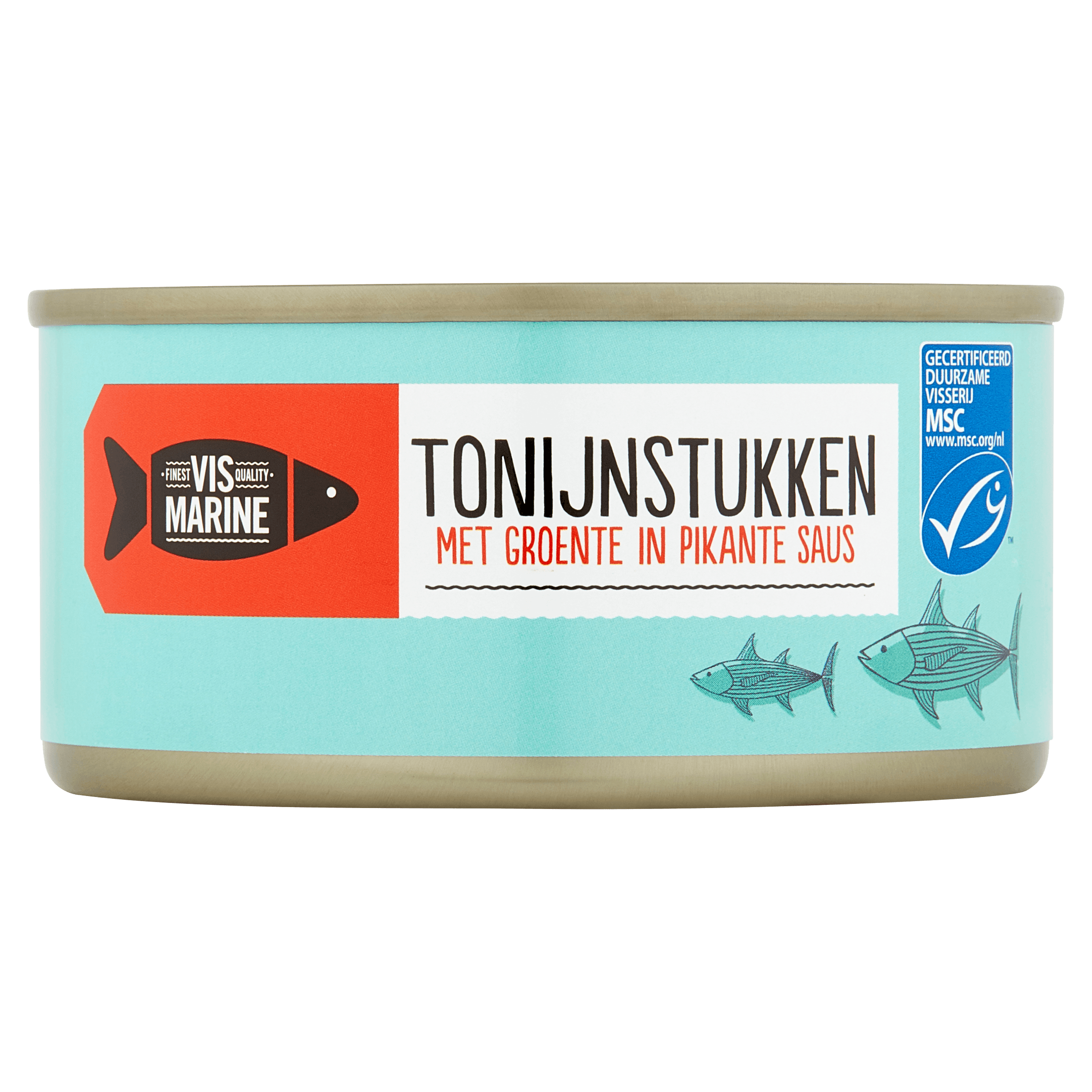 VisMarine Vis Marine Tonijnstukken met Groente in Pikante Saus