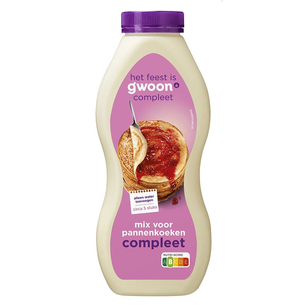 g'woon schudfles Pannenkoekenmix Compleet