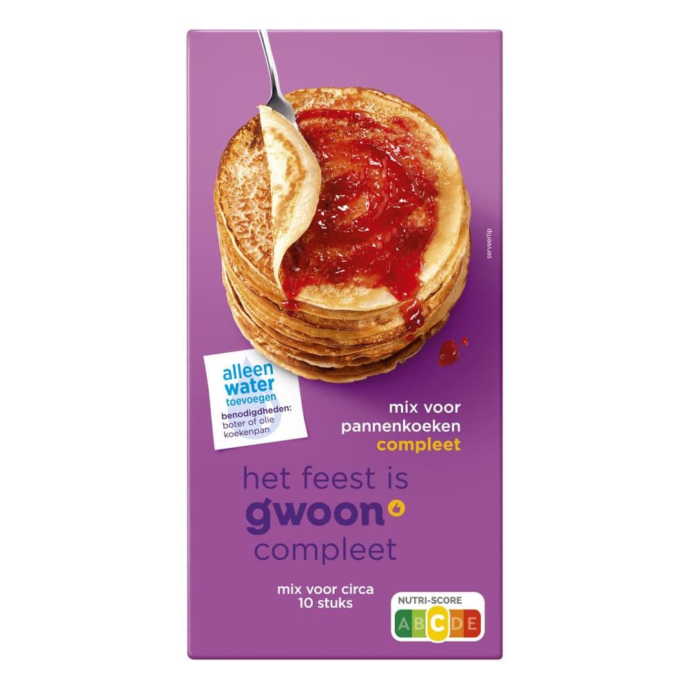 G'woon Mix Voor Pannenkoeken Compleet