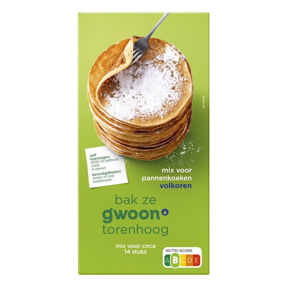 G'woon Mix Voor Pannenkoeken Volkoren