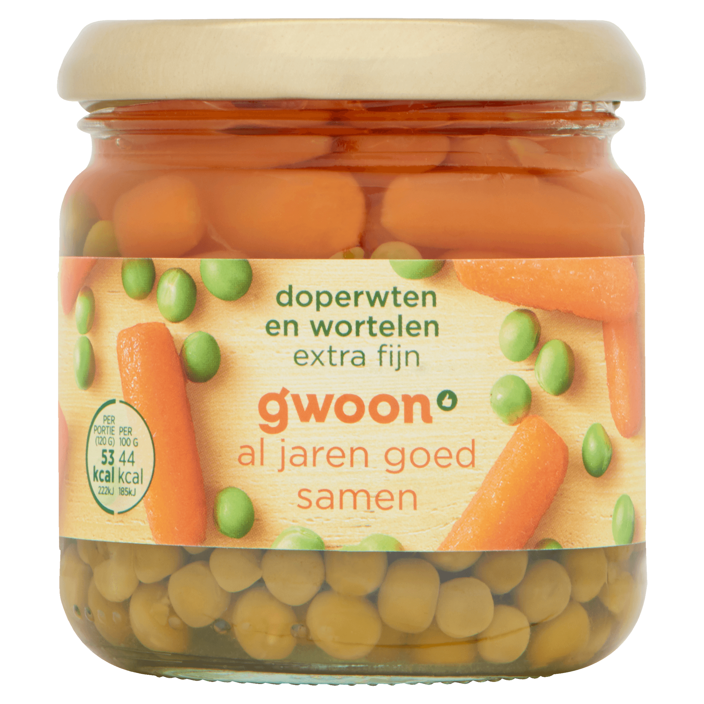g'woon Doperwten en Wortelen Extra Fijn