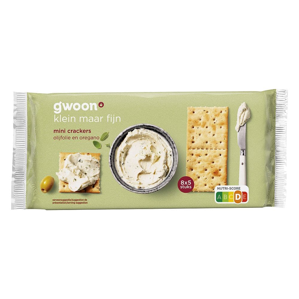G'woon Crackers Olijf Oregano