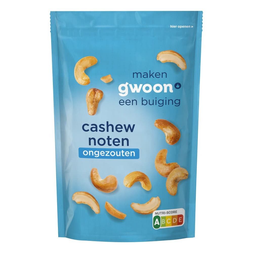 G'woon Cashewnoten Ongezout