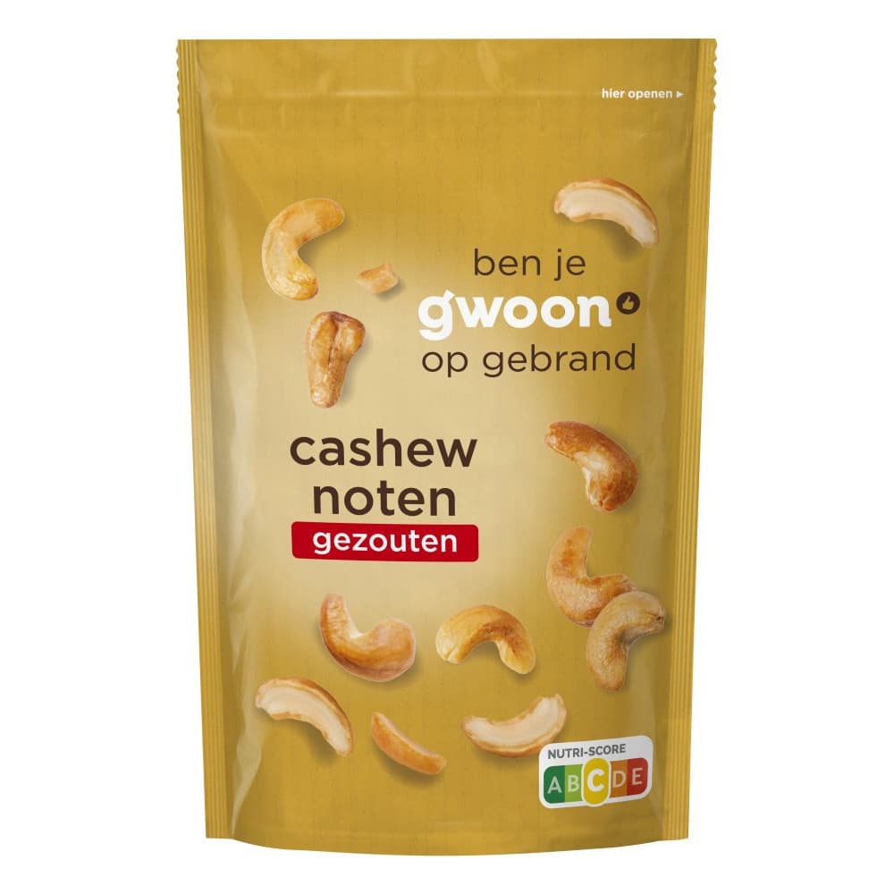 G'woon Cashewnoten Gezout