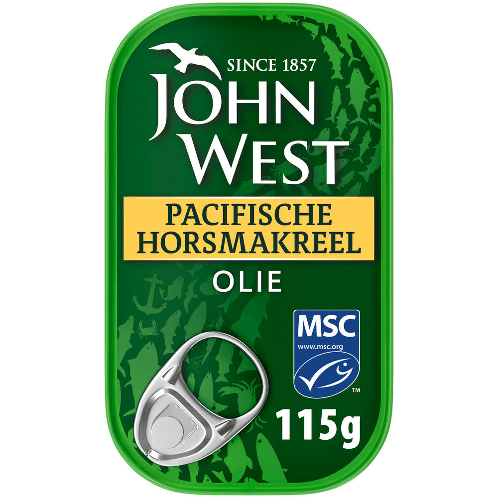 John West MSC Makreelfilets in Zonnebloemolie