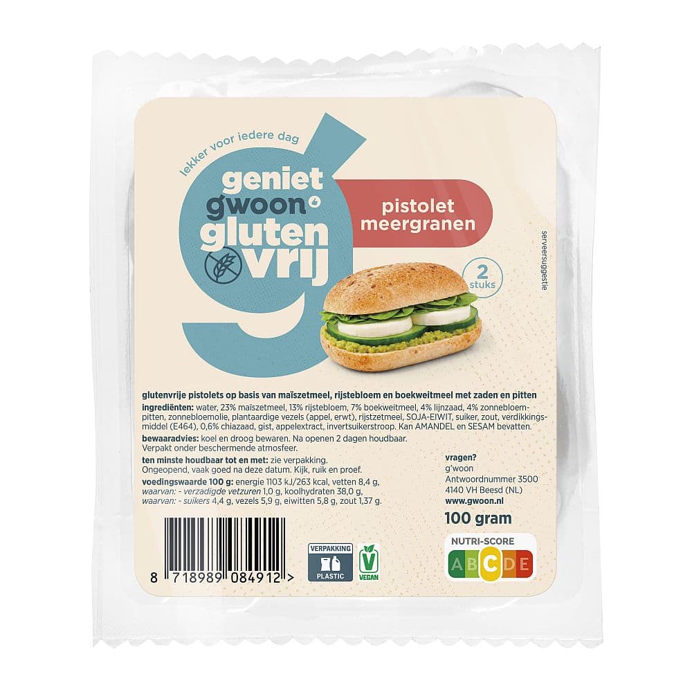 G'woon Gwoon Pistolets Zaden glutenvrij