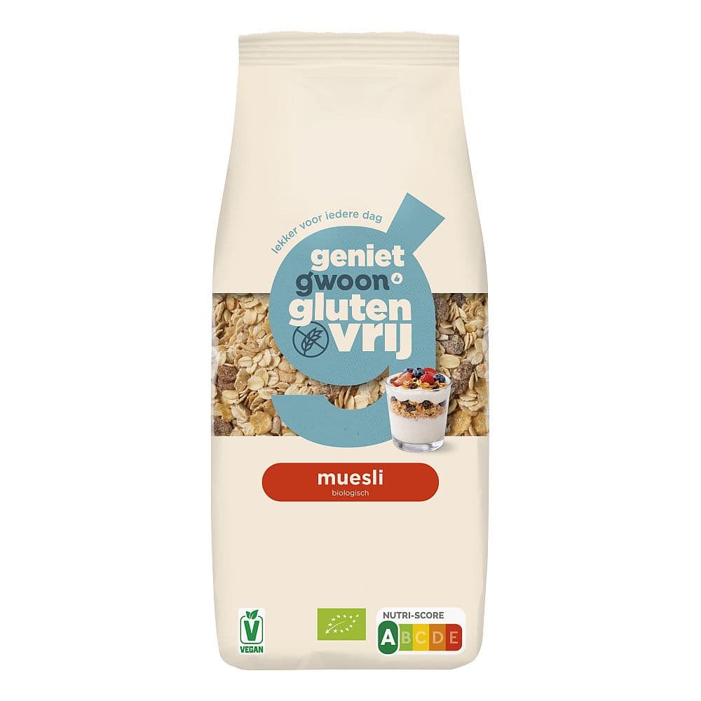 G'woon Gwoon Muesli biologisch glutenvrij