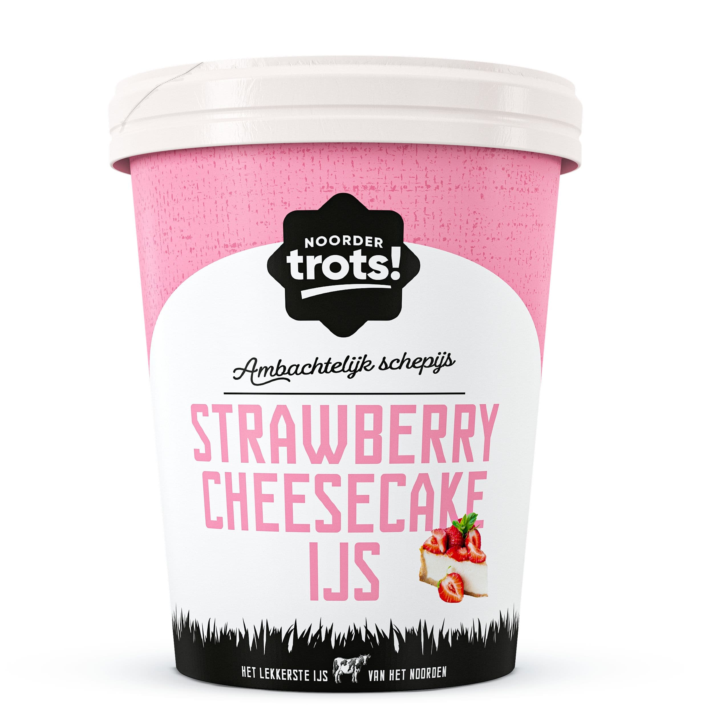 Noordertrots strawberry cheesecake ijs