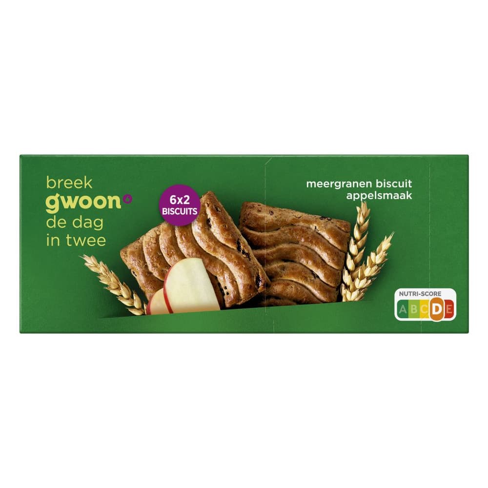 g'woon Meergranen Biscuit Appel