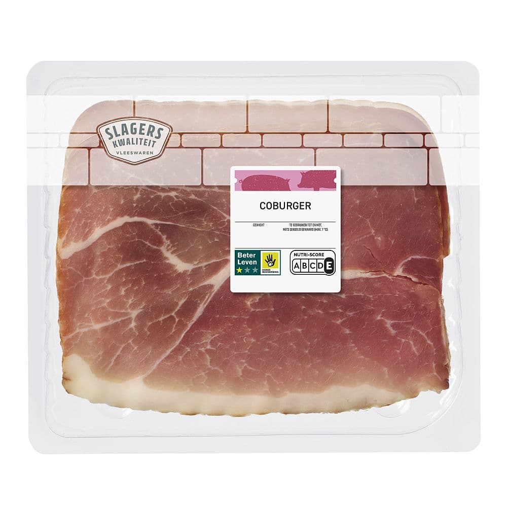 Slagerskwaliteit Coburger ham