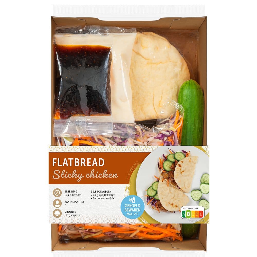 AGF/MAALTIJDEN Verspakket flatbread sticky chicken