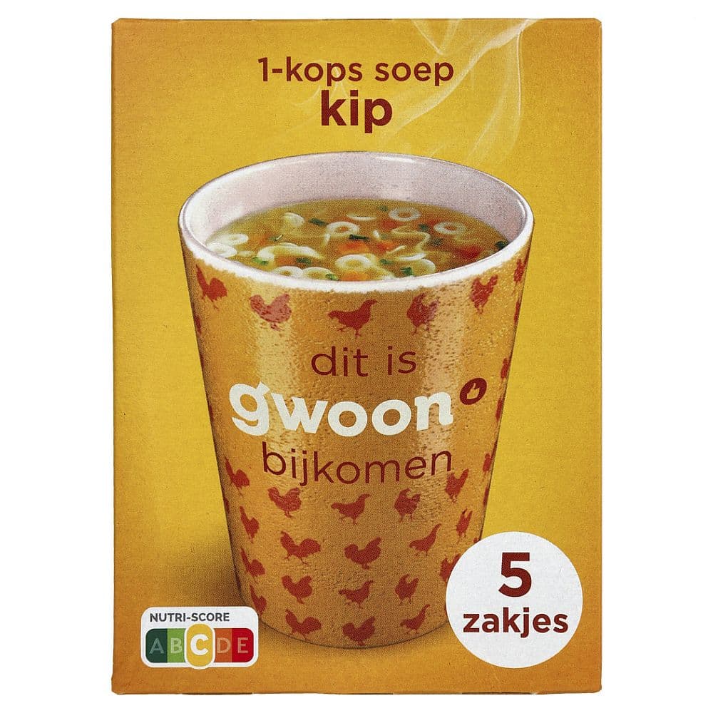 G'woon 1-kopssoep kip 5-pack