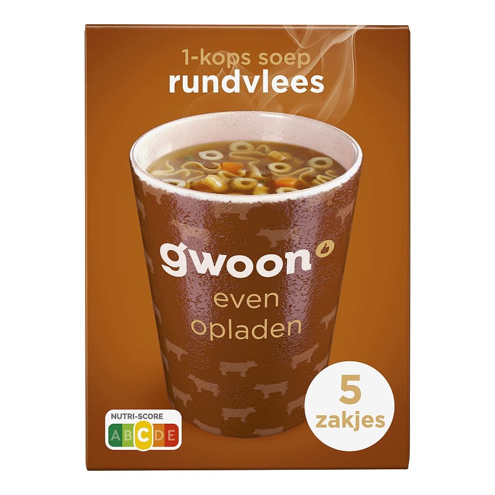 G'woon 1-kopssoep rund 5-pack