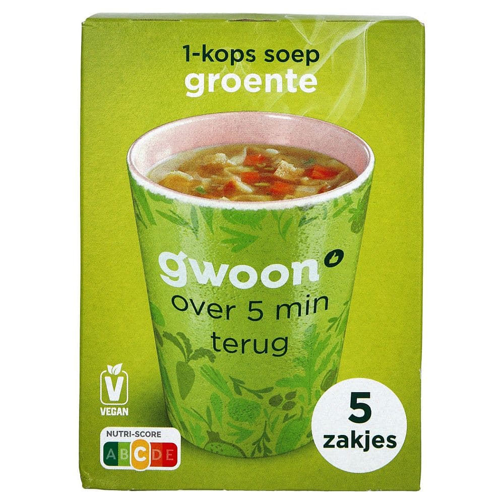 G'woon gwoon 1-kopssoep groente 5-pack