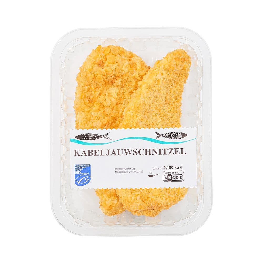 Kabeljauwschnitzel 2 stuks