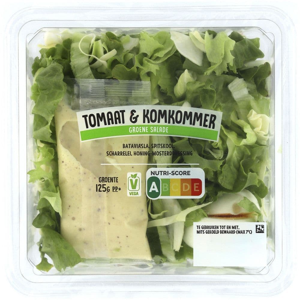 Groene Salade Komkommer & Tomaat