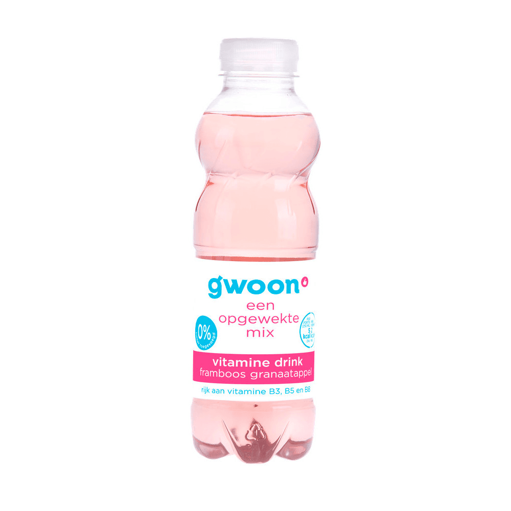 G'woon Vitaminewater Framboos-Granaatappel