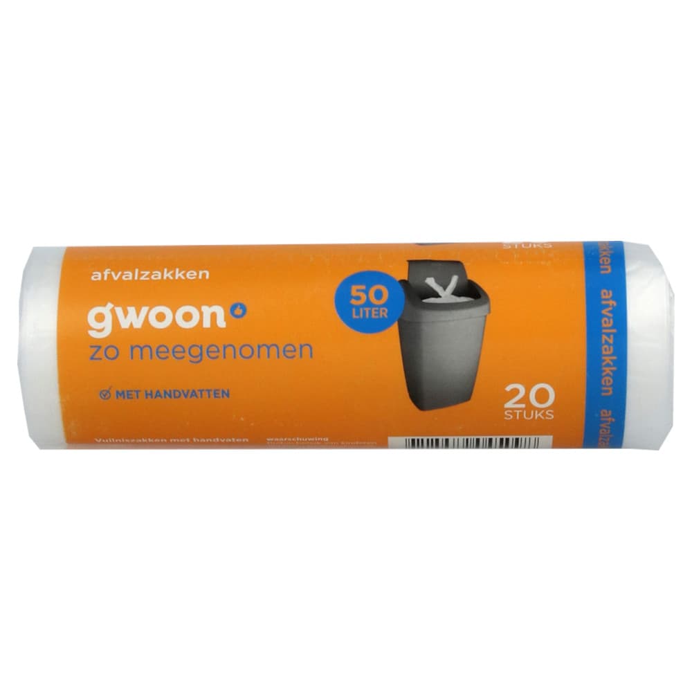 g'woon Vuilniszakken 50 liter