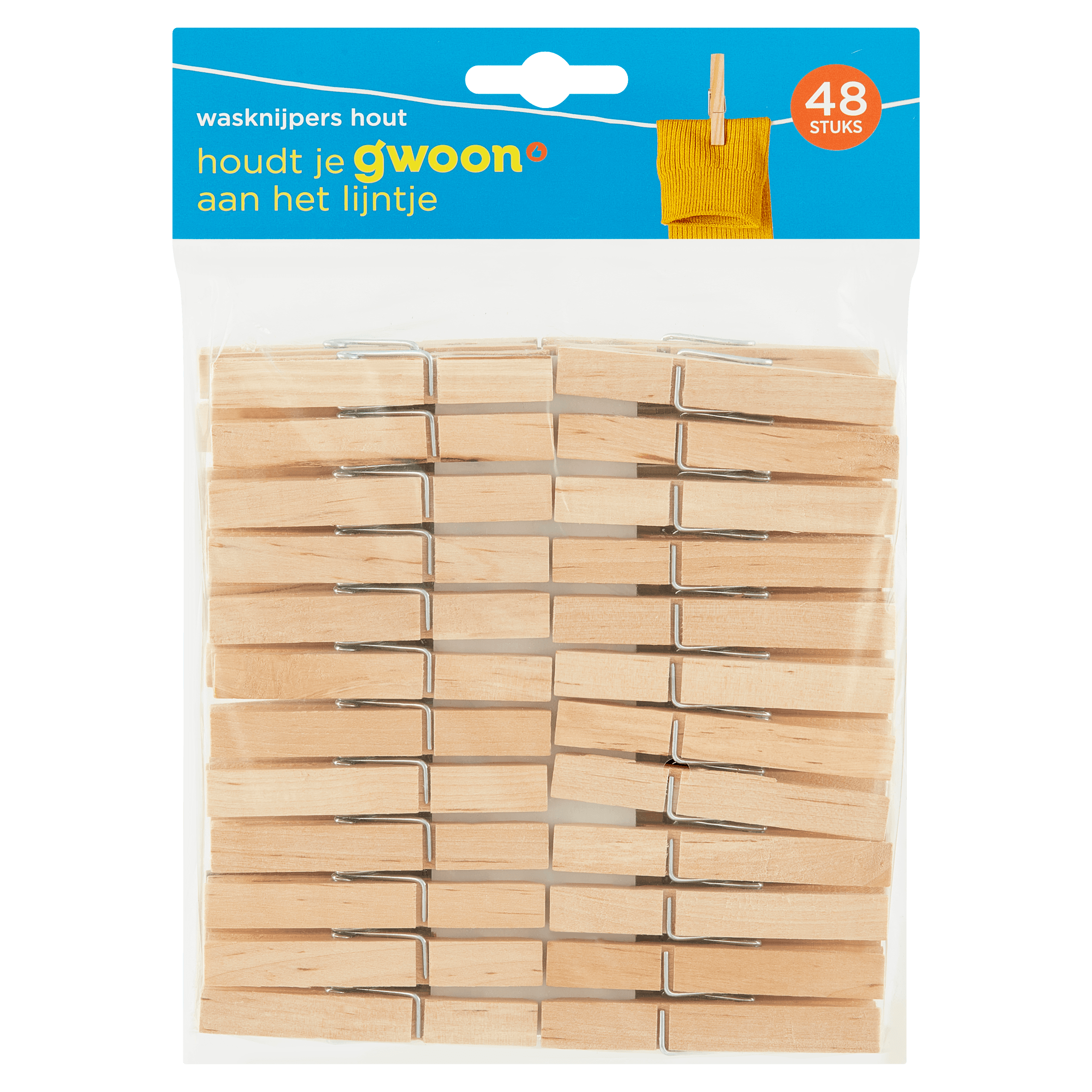 g'woon Wasknijper Hout