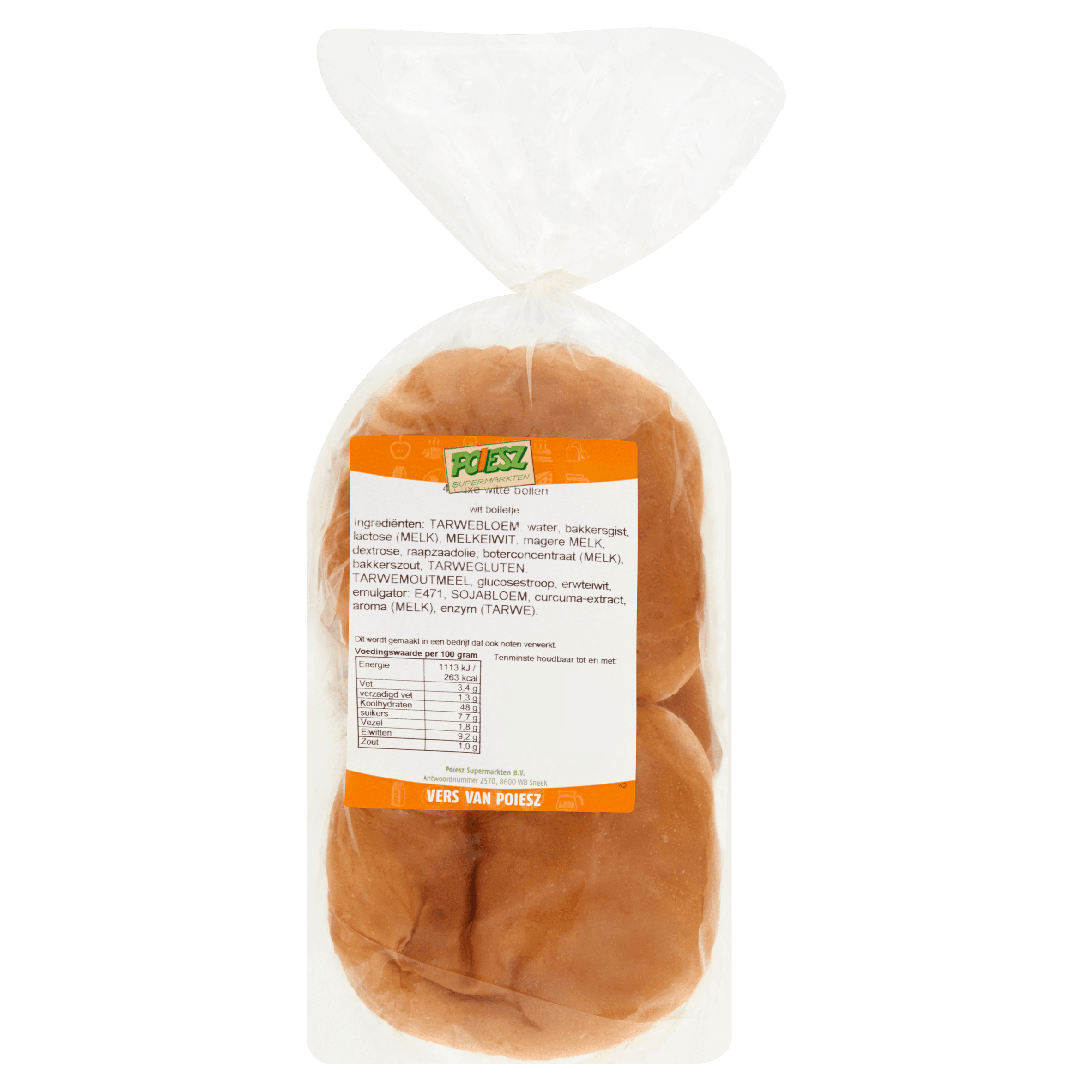 Lodewijker witte luxe bollen 4 st.