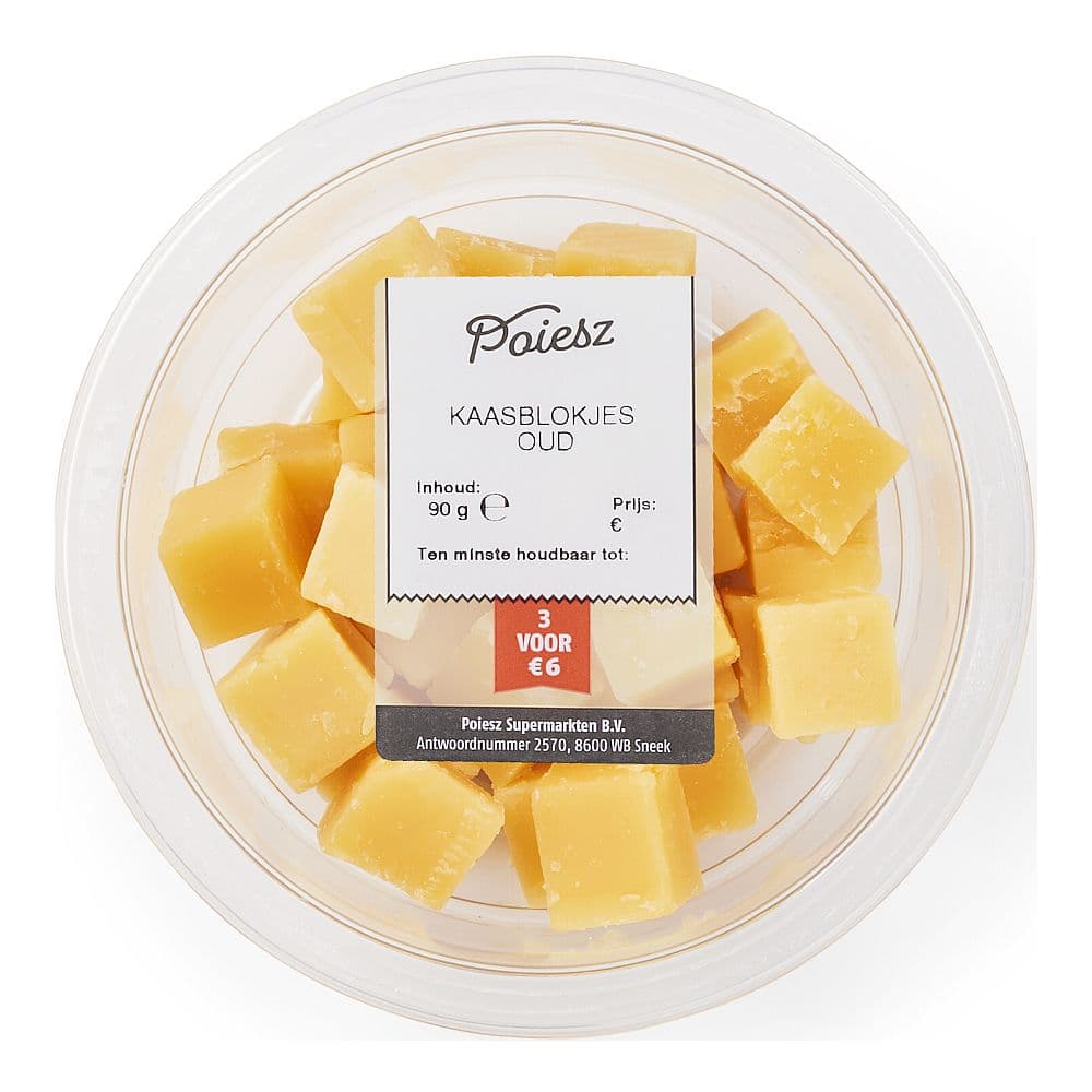 POIESZ Kaasblokjes oud