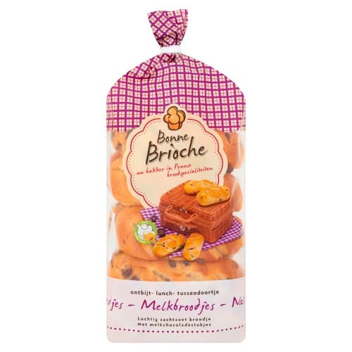 Bonne Brioche Melkbroodjes met Chocoladestukjes
