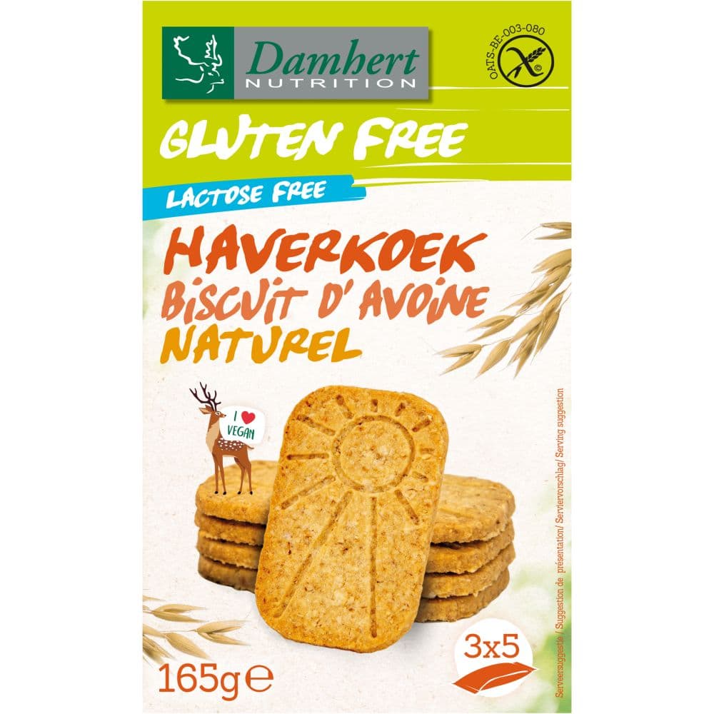 Damhert Haverkoek naturel glutenvrij