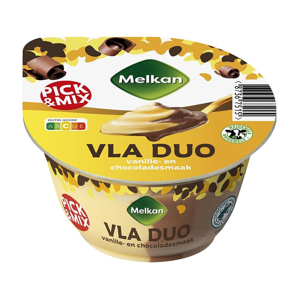 Melkan Duo Vla Vanille Choco