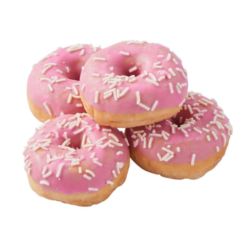 POIESZ Roze Donuts Mini, met sprinkels