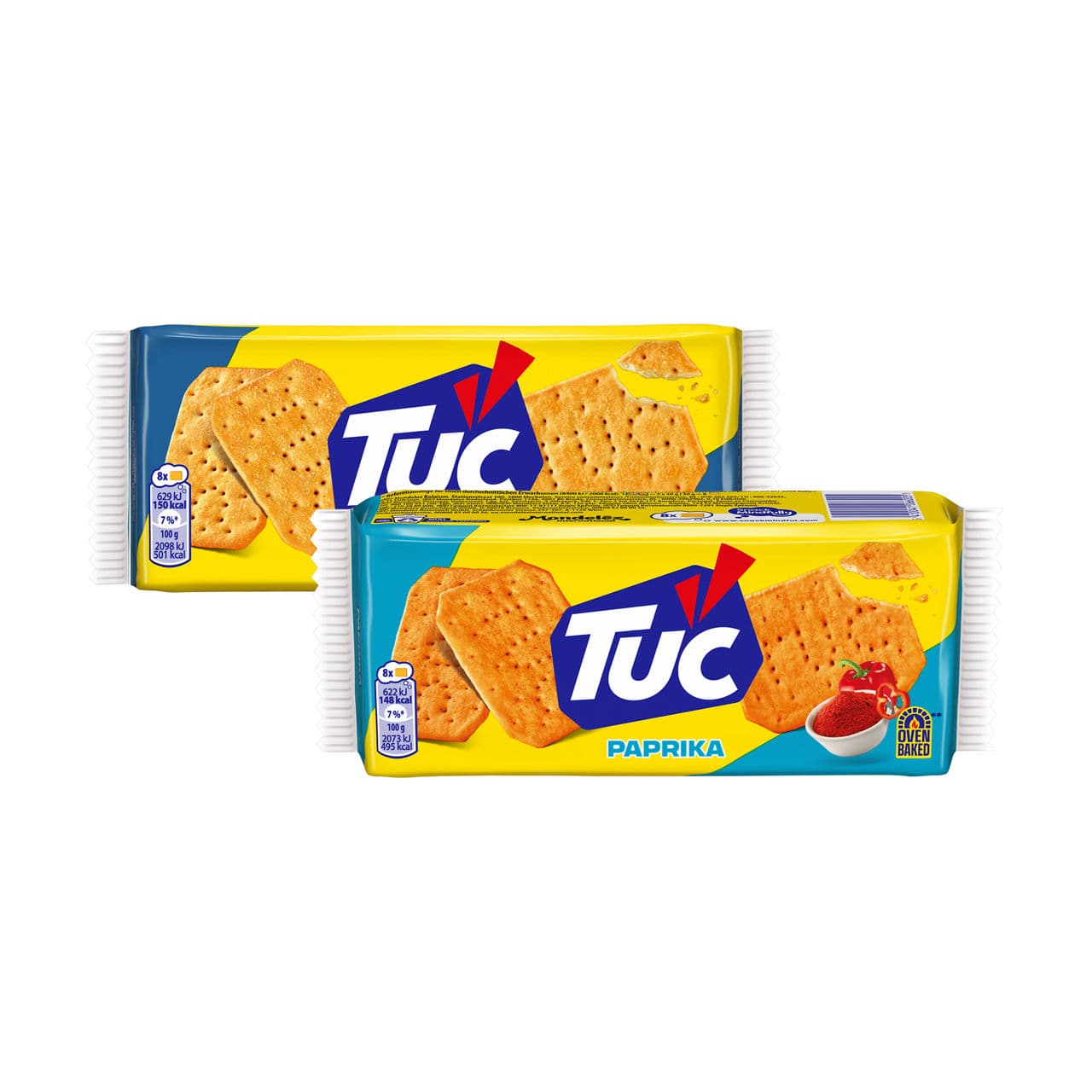 Tuc bacon, paprika of kaas