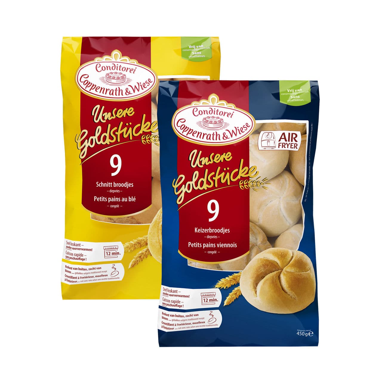 Kaiser- of schnittbroodjes