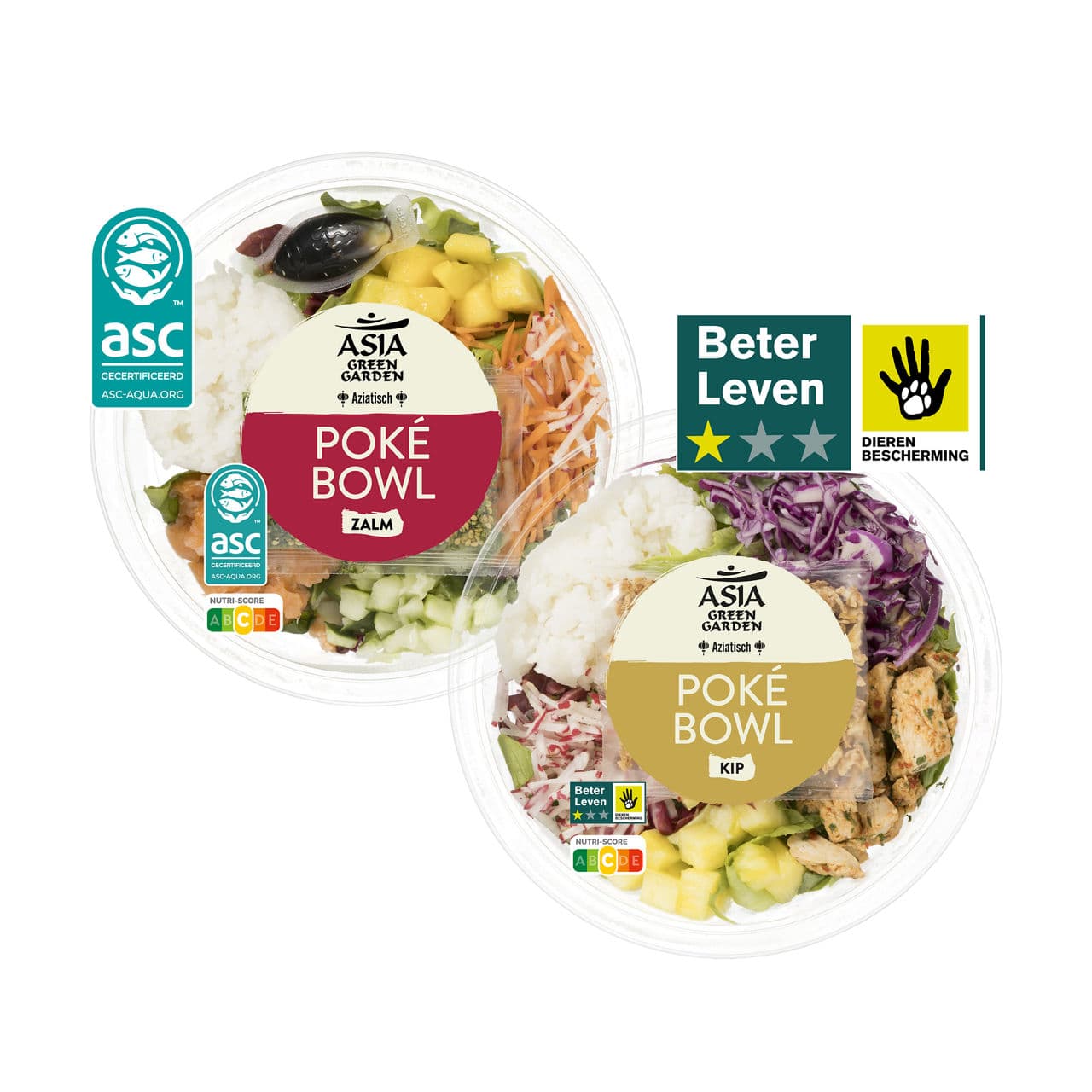 Pokébowl kip, zalm of tonijn