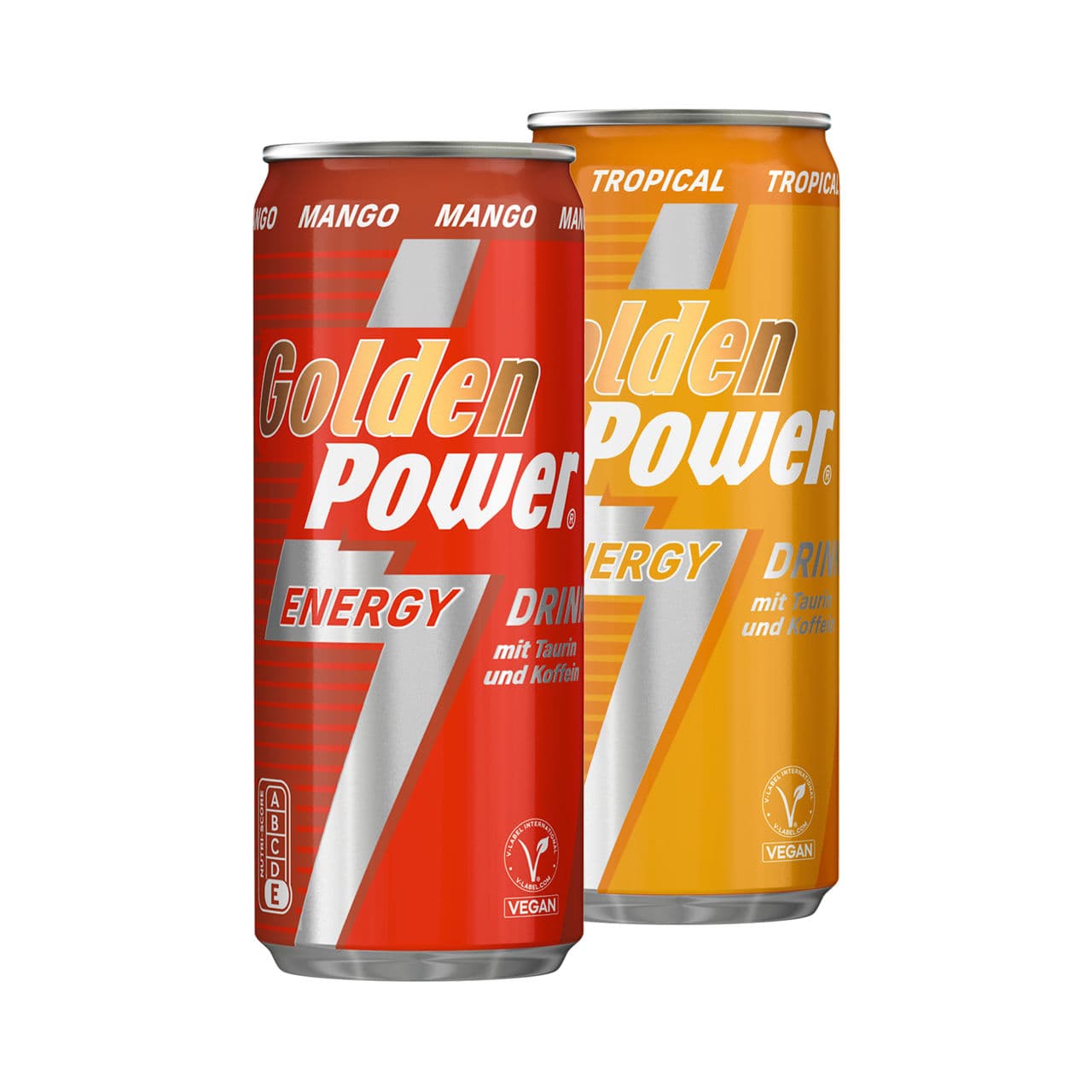 Energydrink tropical, mango of white peach zero