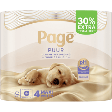 Page Puur Toiletpapier 4-rollen