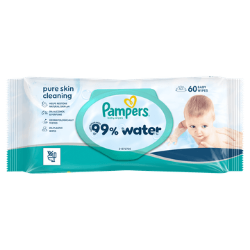 Pampers 99% Water 60 Babydoekjes