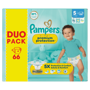 Pampers Premium Protection Maat 5, 66 Luiers