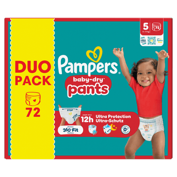 Pampers Baby-Dry Pants Maat 5, 72 Luierbroekjes