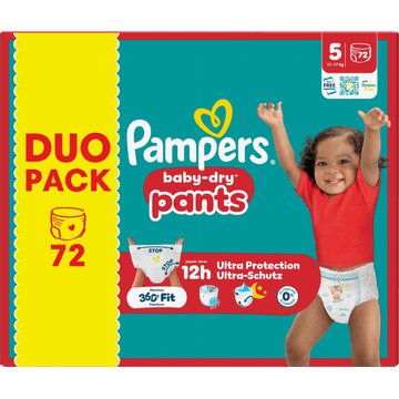 Pampers Baby-Dry Pants Maat 5, 72 Luierbroekjes